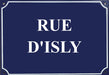 Carte postale, Plaques de rue - "Rue d'Isly"