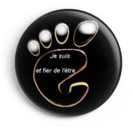 Badges ronds Pied Noir - Lot de 4