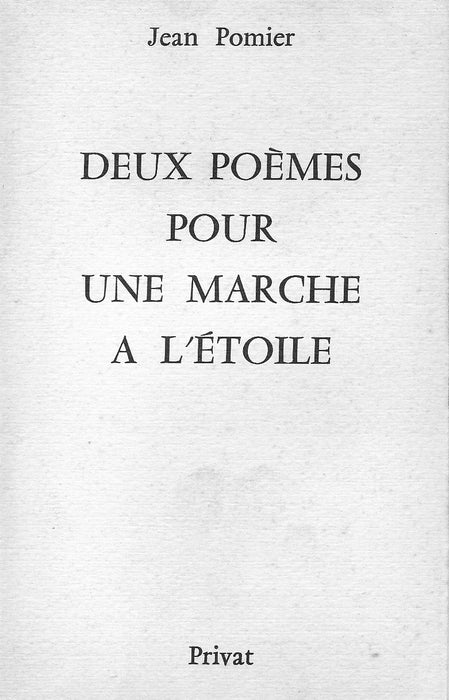 Deux poèmes pour une marche à l'étoile