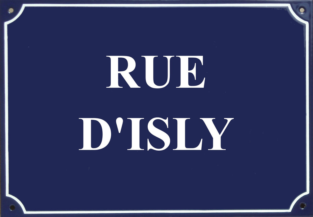 Carte postale, Plaques de rue - "Rue d'Isly"
