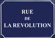 Carte postale Plaque de rue - "Rue de la Révolution"