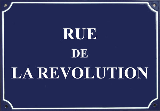 Carte postale Plaque de rue - "Rue de la Révolution"