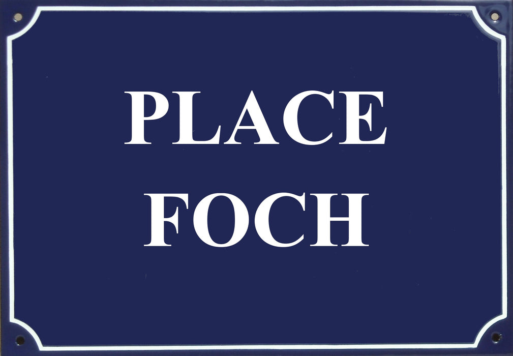 Carte postale Plaque de rue - "Place Foch"