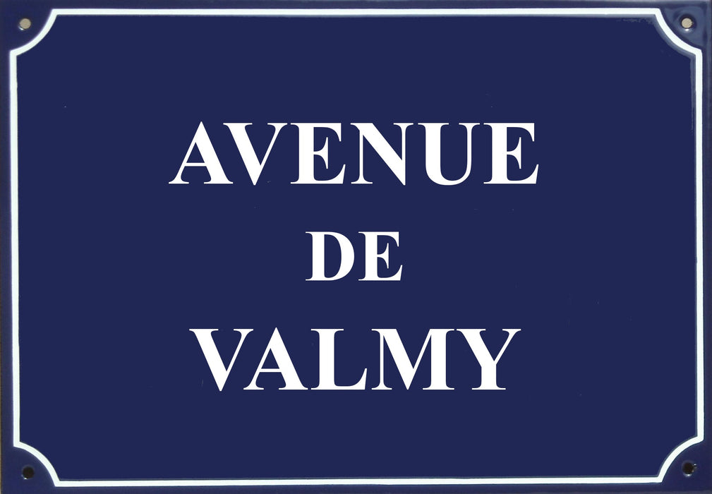 Carte postale Plaque de rue - "Avenue de Valmy"