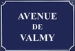 Carte postale Plaque de rue - "Avenue de Valmy"