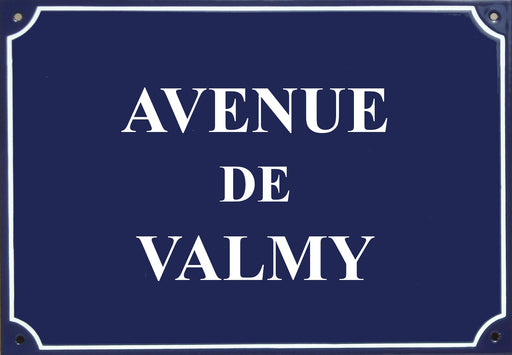 Carte postale Plaque de rue - "Avenue de Valmy"