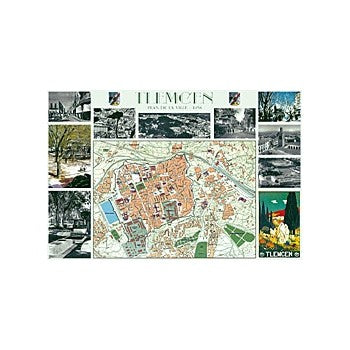 Plan des rues de Tlemcen, 1958