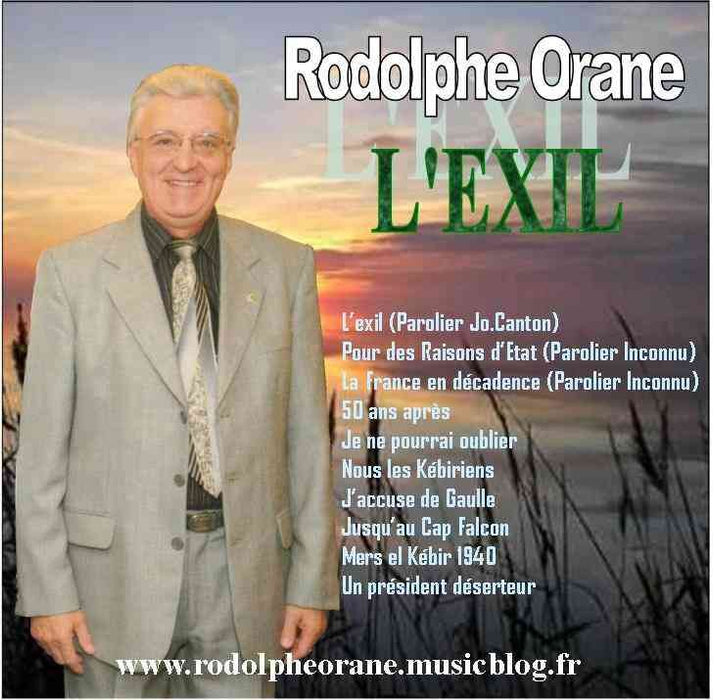 L'Exil - Rodolphe Orane- CD 10 titres
